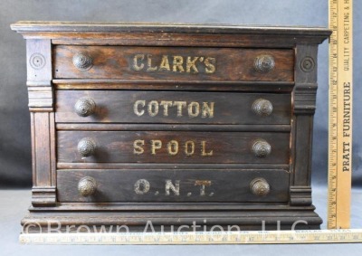 Clark's O.N.T. 4-drawer table top spool cabinet - 9