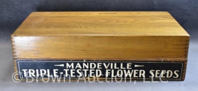 Mandeville and King Co. Flower Seeds store display box - 2