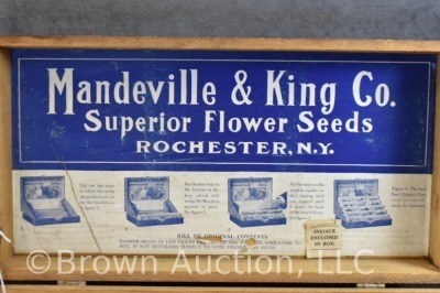 Mandeville and King Co. Flower Seeds store display box - 7