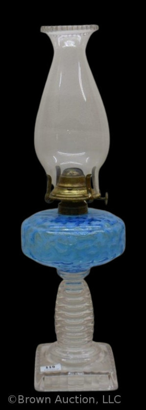 Hobbs Coral Reef/ Seaweed kerosene lamp, blue