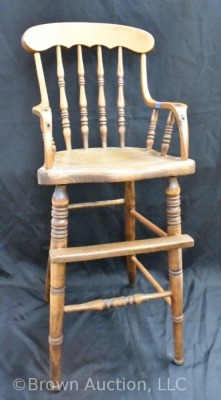 Antique Oak baby's high chair