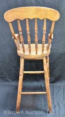 Antique Oak baby's high chair - 3