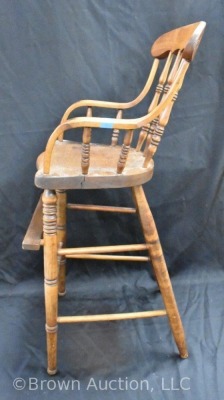 Antique Oak baby's high chair - 4