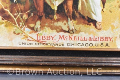 1893-4 Libby, McNeill and Libby Union Stockyards advertising print - 2