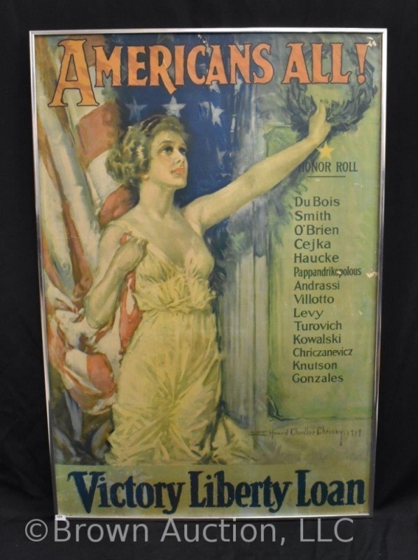 "Americans All! Victory Liberty Loan", 1st WW poster