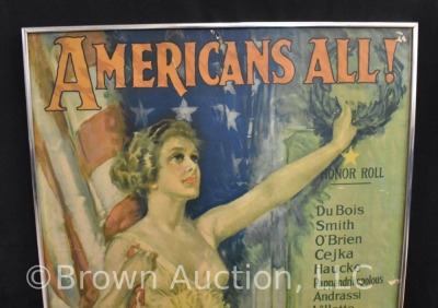 "Americans All! Victory Liberty Loan", 1st WW poster - 2