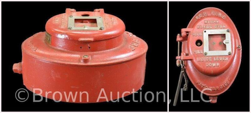 Cast Iron ADT Fire Alarm and Watch Box, Model #86223