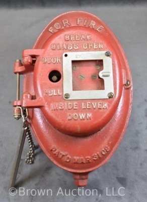 Cast Iron ADT Fire Alarm and Watch Box, Model #86223 - 2