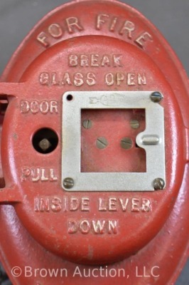 Cast Iron ADT Fire Alarm and Watch Box, Model #86223 - 3