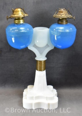 Rare double font Wedding/ Marriage lamp by D.C. Ripley - 3