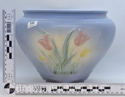 Hull Tulip 115-33-7" jardiniere, blue - 7