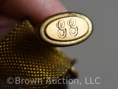 Gold pocket watch fob chain, highly decorative - 3