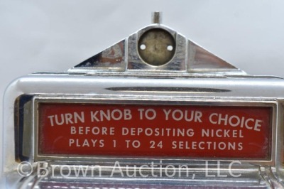 1940's "Pla Mor" wall mount scrolling jukebox machine (no key) - 4