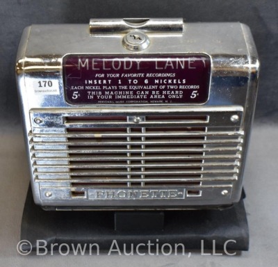 1940's Melody Lane Phonette 5 cent wall mount diner table speaker - 2