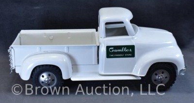 1955 Tonka "Gambles, The Friendly Store" pickup, 12"l - 2