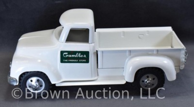 1955 Tonka "Gambles, The Friendly Store" pickup, 12"l - 4