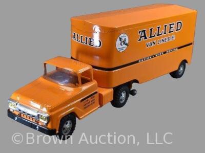 1960 Tonka Allied Van Lines mover truck, 24"l