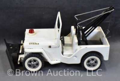 1964 Tonka Jeep wrecker / plow truck, 10"l - 2