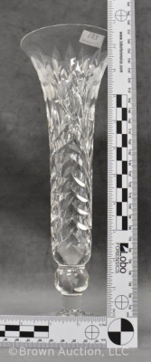 American Brilliant Cut Glass 11.5" trumpet-shaped vase - 4