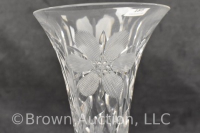 American Brilliant Cut Glass 11.5" trumpet-shaped vase - 6