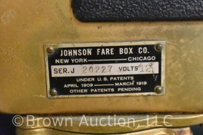 Johnson Fare Box Co. free standing meter (trolley or bus?) - 8