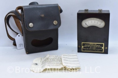 (2) Atlas Blasting Galvanometers in leather cases - 5