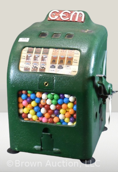 1936 GEM Trade Stimulator/ ball gum vendor/ cigarette theme