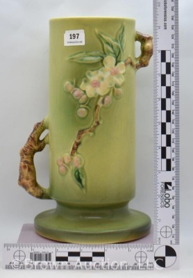 Roseville Apple Blossom 387-9" vase, green - 7