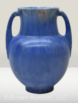 Roseville Tourmaline 679-6" vase, blue semi-gloss glaze - 3