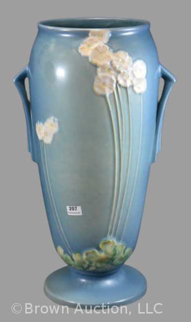 Roseville Primrose 772-14" vase, blue