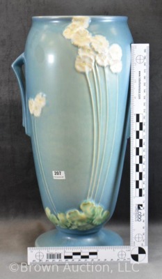 Roseville Primrose 772-14" vase, blue - 7