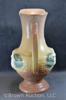 Hull Water Lily L-15-12.5" vase, tan/ brown - 4