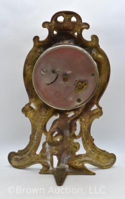 Westclox Art Nouveau 11"h shelf clock - runs! - 3