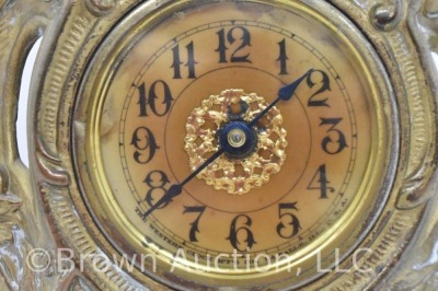 Westclox Art Nouveau 11"h shelf clock - runs! - 8