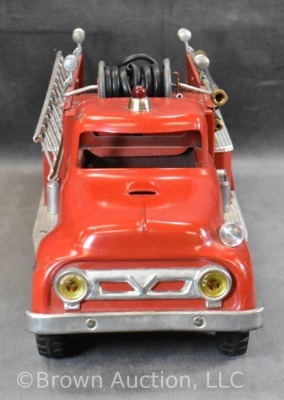 1957 red Tonka Suburban No. 5 pumper fire truck - 3