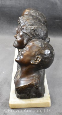 Bronze bust by Vincenzo Aurisicchio, five Neapolitan street urchins - 4