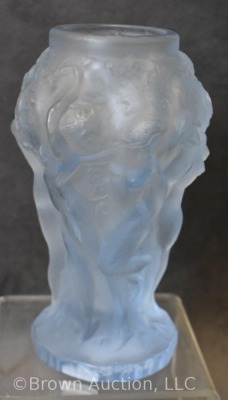 Desna Art Glass frosted powder blue 5" vase - 2