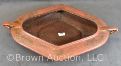 Roseville Windsor 224-10" diamond center bowl, brown - 2