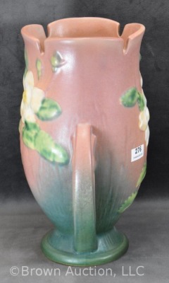 Roseville White Rose 986-9" vase, pink - 5