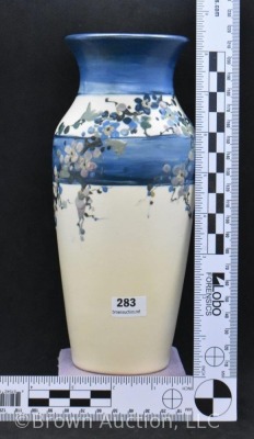 Weller White and Decorated Hudson 8.25" vase - 8