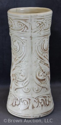 Mrkd. Weller Ivory 10" vase - 5