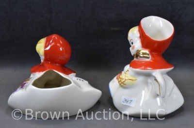 (2) Hull Little Red Riding Hood creamers - crawling and tab handle - 2