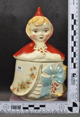 Hull Little Red Riding Hood dresser/ grease jar - 7