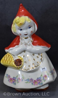 Hull Little Red Riding Hood open basket cookie jar