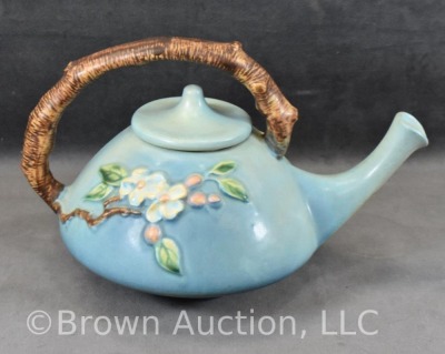 Roseville Apple Blossom 371 3 pc. tea set, blue - 2