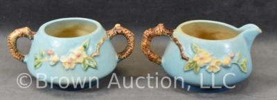 Roseville Apple Blossom 371 3 pc. tea set, blue - 9