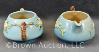 Roseville Apple Blossom 371 3 pc. tea set, blue - 10