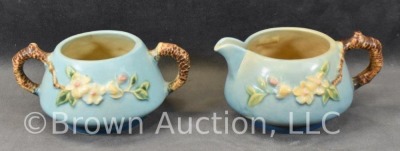 Roseville Apple Blossom 371 3 pc. tea set, blue - 11