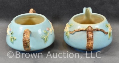 Roseville Apple Blossom 371 3 pc. tea set, blue - 12