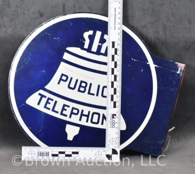 Double sided "Public Telephone" flange sign - 5